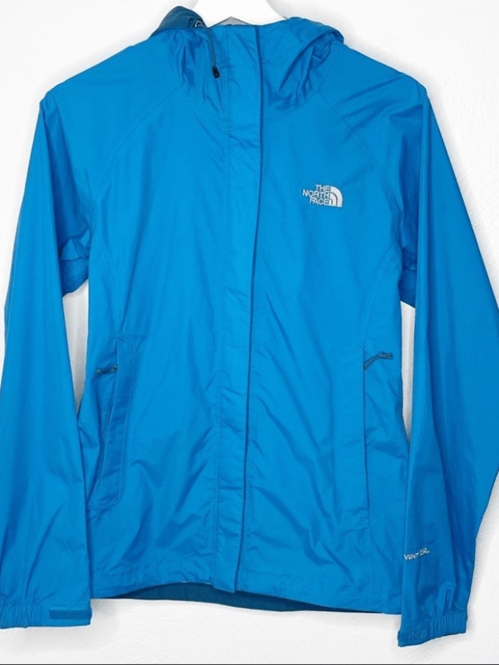 Blue North Face Raincoat - XS